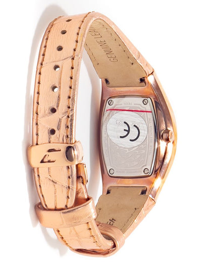 Chronotech Multicolor Leather Dress Watch