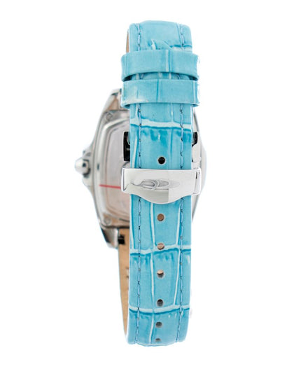 Chronotech Blue Leather Dress Watch
