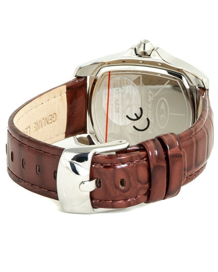Chronotech Brown Leather Dress Watch