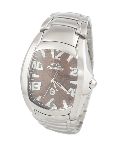 Chronotech Silver Stainless Steel Dress Watch