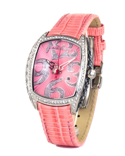 Chronotech Multicolor Leather Dress Watch
