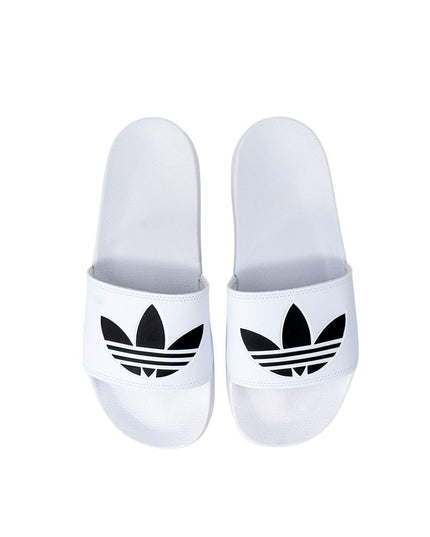Adidas White Polyester Slipper
