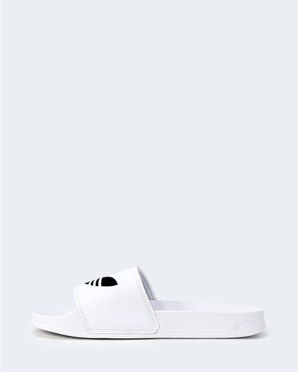Adidas White Polyester Slipper
