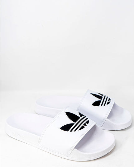 Adidas White Polyester Slipper
