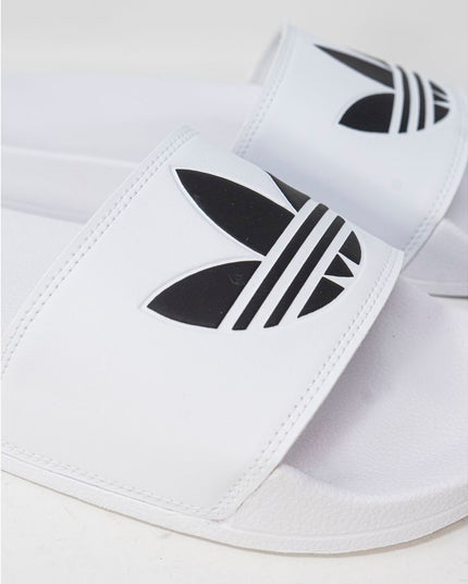 Adidas White Polyester Slipper