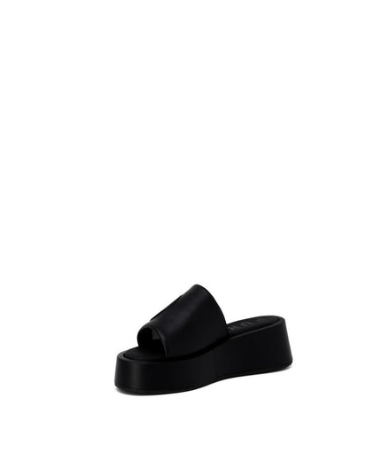 Furla Black Leather Slippers