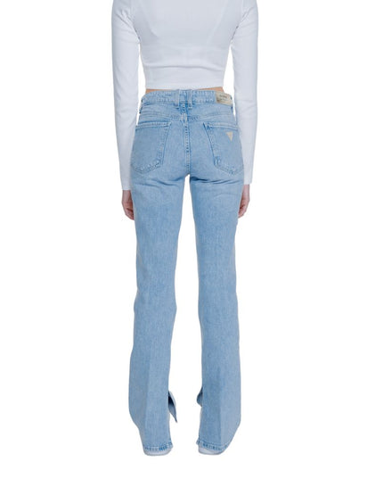 Guess Light Blue Cotton Mom Jeans