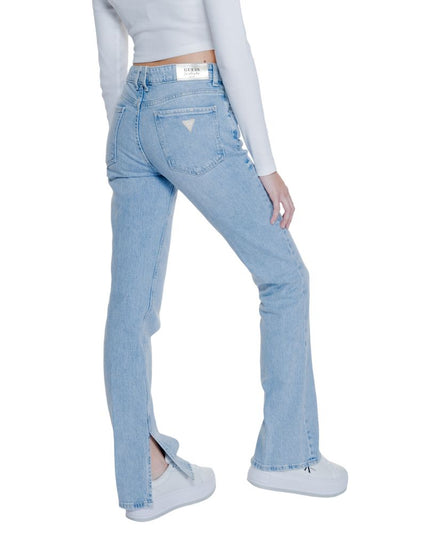 Guess Light Blue Cotton Mom Jeans