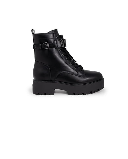 Guess Black Polyethylene Lace-Up Boots