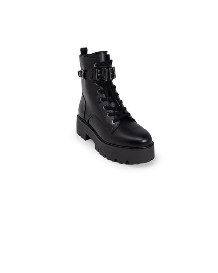 Guess Black Polyethylene Lace-Up Boots