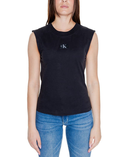 Calvin Klein Jeans Black Cotton T-Shirt
