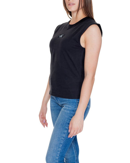 Calvin Klein Jeans Black Cotton T-Shirt