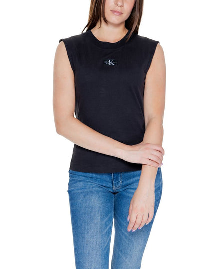 Calvin Klein Jeans Black Cotton T-Shirt