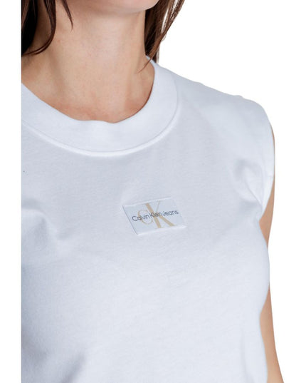Calvin Klein Jeans White Cotton T-Shirt