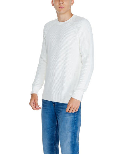 Calvin Klein Jeans White Organic Cotton Sweatshirt