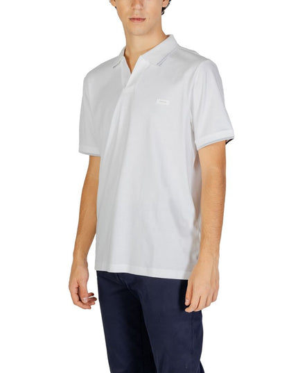 Calvin Klein Jeans White Cotton Polo Shirt