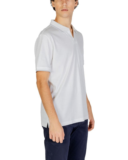 Calvin Klein Jeans White Cotton Polo Shirt
