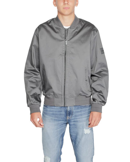 Calvin Klein Gray Organic Cotton Bomber