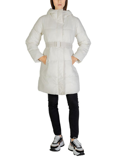 Calvin Klein Jeans Cream Nylon Coat