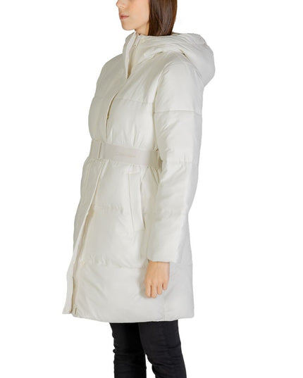 Calvin Klein Jeans Cream Nylon Coat