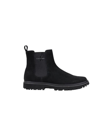 Calvin Klein Jeans Black Suede Leather Chelsea Boots