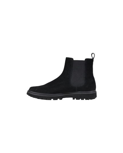 Calvin Klein Jeans Black Suede Leather Chelsea Boots