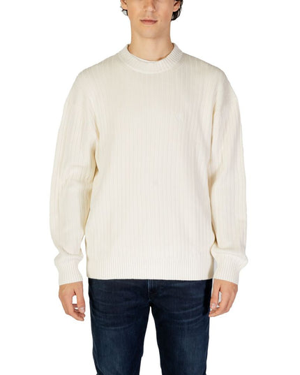 Calvin Klein Jeans Cream Cotton Sweatshirt