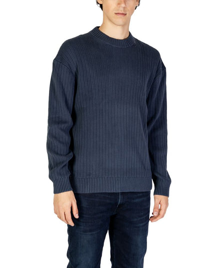 Calvin Klein Jeans Blue Cotton Sweatshirt