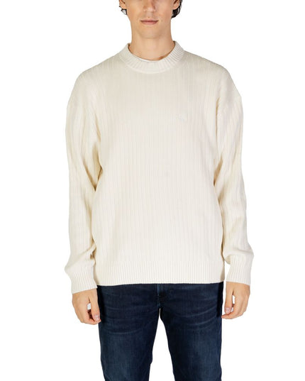 Calvin Klein Jeans Cream Cotton Sweatshirt