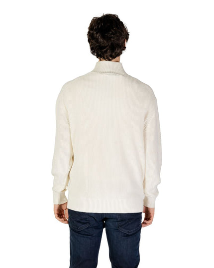 Calvin Klein Jeans Cream Cotton Sweatshirt