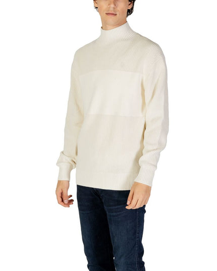 Calvin Klein Jeans Cream Cotton Sweatshirt