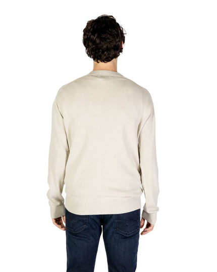 Calvin Klein Jeans Beige Organic Cotton Sweatshirt