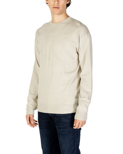 Calvin Klein Jeans Beige Organic Cotton Sweatshirt
