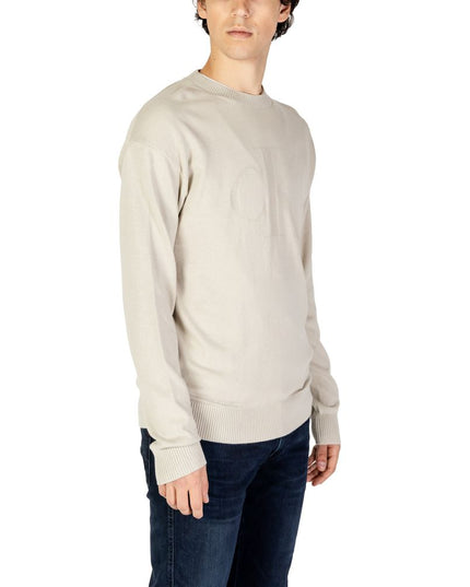 Calvin Klein Jeans Beige Organic Cotton Sweatshirt