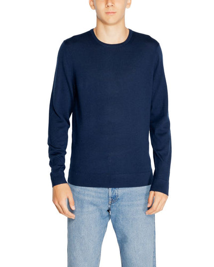 Calvin Klein Blue Recycled Wool Sweatshirt