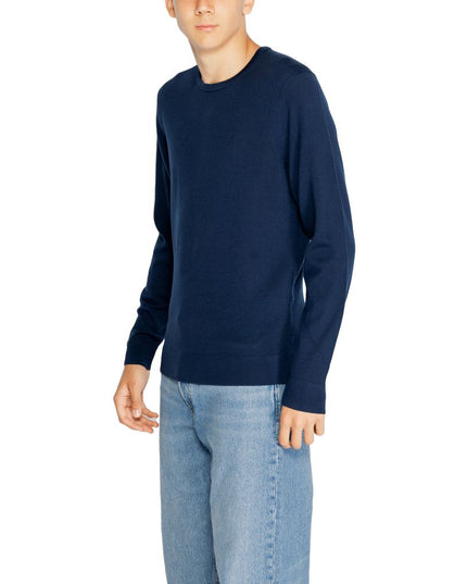 Calvin Klein Blue Recycled Wool Sweatshirt