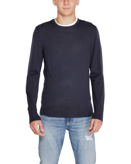Calvin Klein Blue Recycled Wool Sweatshirt
