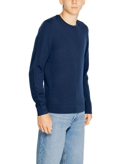 Calvin Klein Blue Recycled Wool Sweatshirt