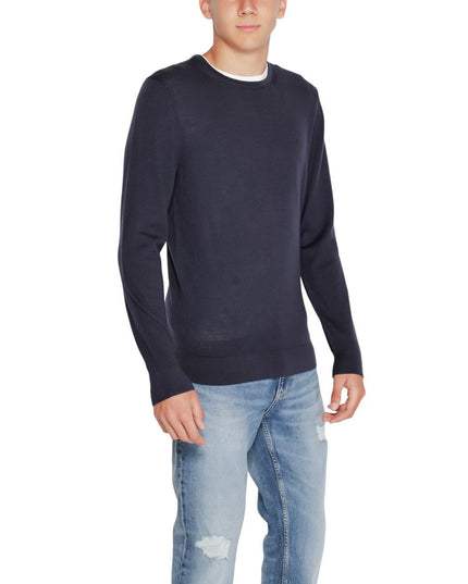 Calvin Klein Blue Recycled Wool Sweatshirt
