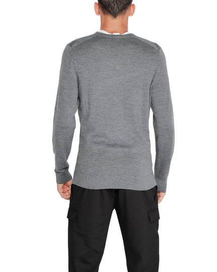 Calvin Klein Gray Recycled Wool Sweatshirt
