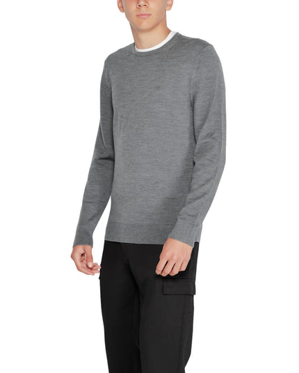 Calvin Klein Gray Recycled Wool Sweatshirt
