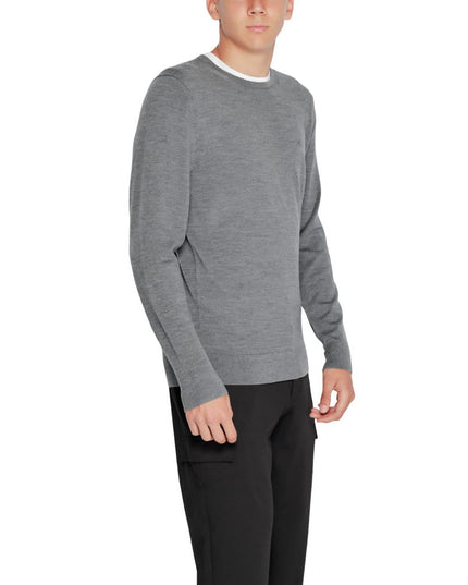 Calvin Klein Gray Recycled Wool Sweatshirt