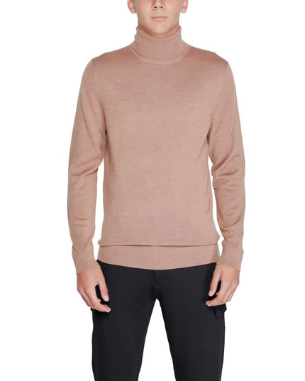 Calvin Klein Beige Wool Turtleneck