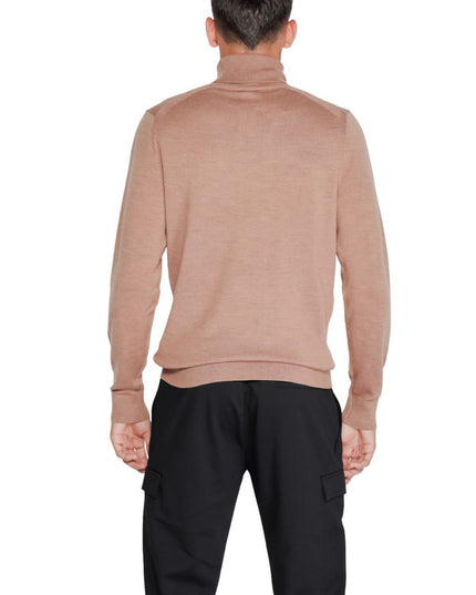 Calvin Klein Beige Wool Turtleneck