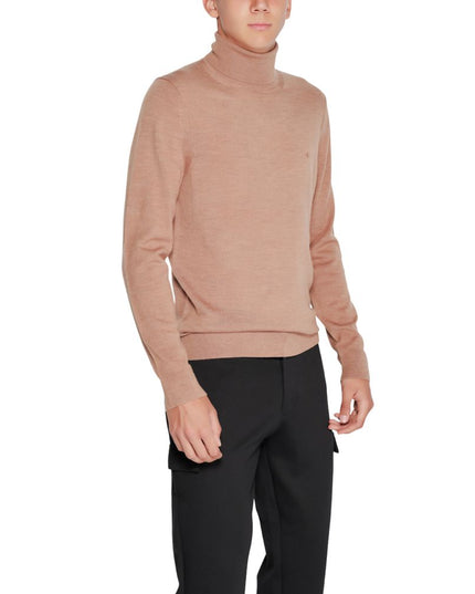 Calvin Klein Beige Wool Turtleneck