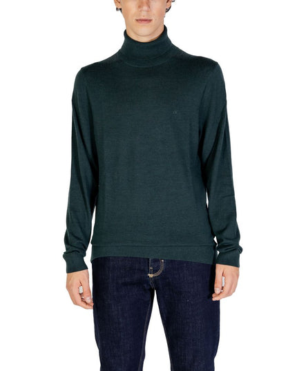 Calvin Klein Green Wool Turtleneck