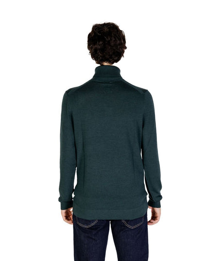 Calvin Klein Green Wool Turtleneck