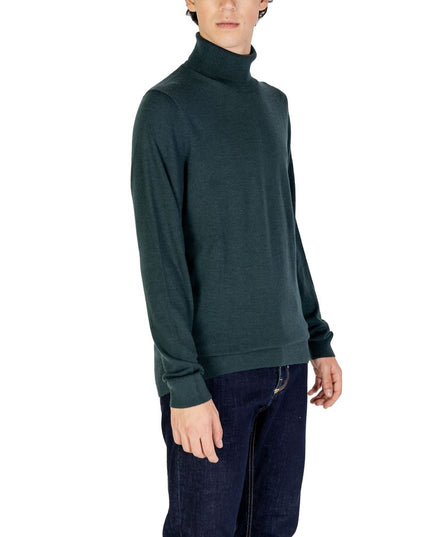Calvin Klein Green Wool Turtleneck