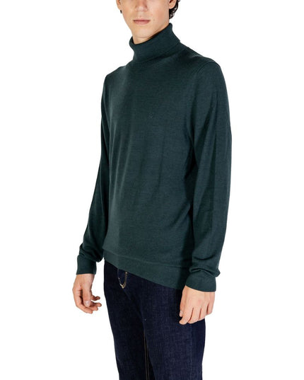 Calvin Klein Green Wool Turtleneck