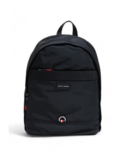 Tommy Hilfiger Black Recycled Polyester Backpack